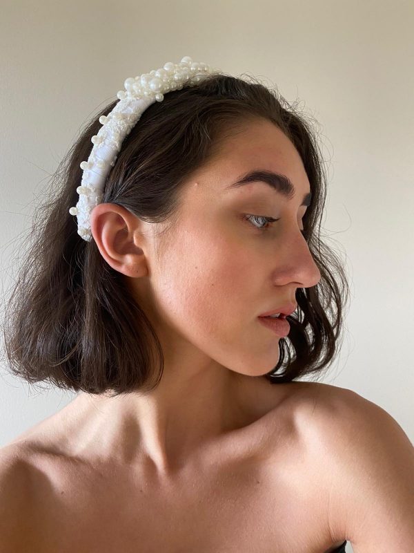 Pearl bridal hairband